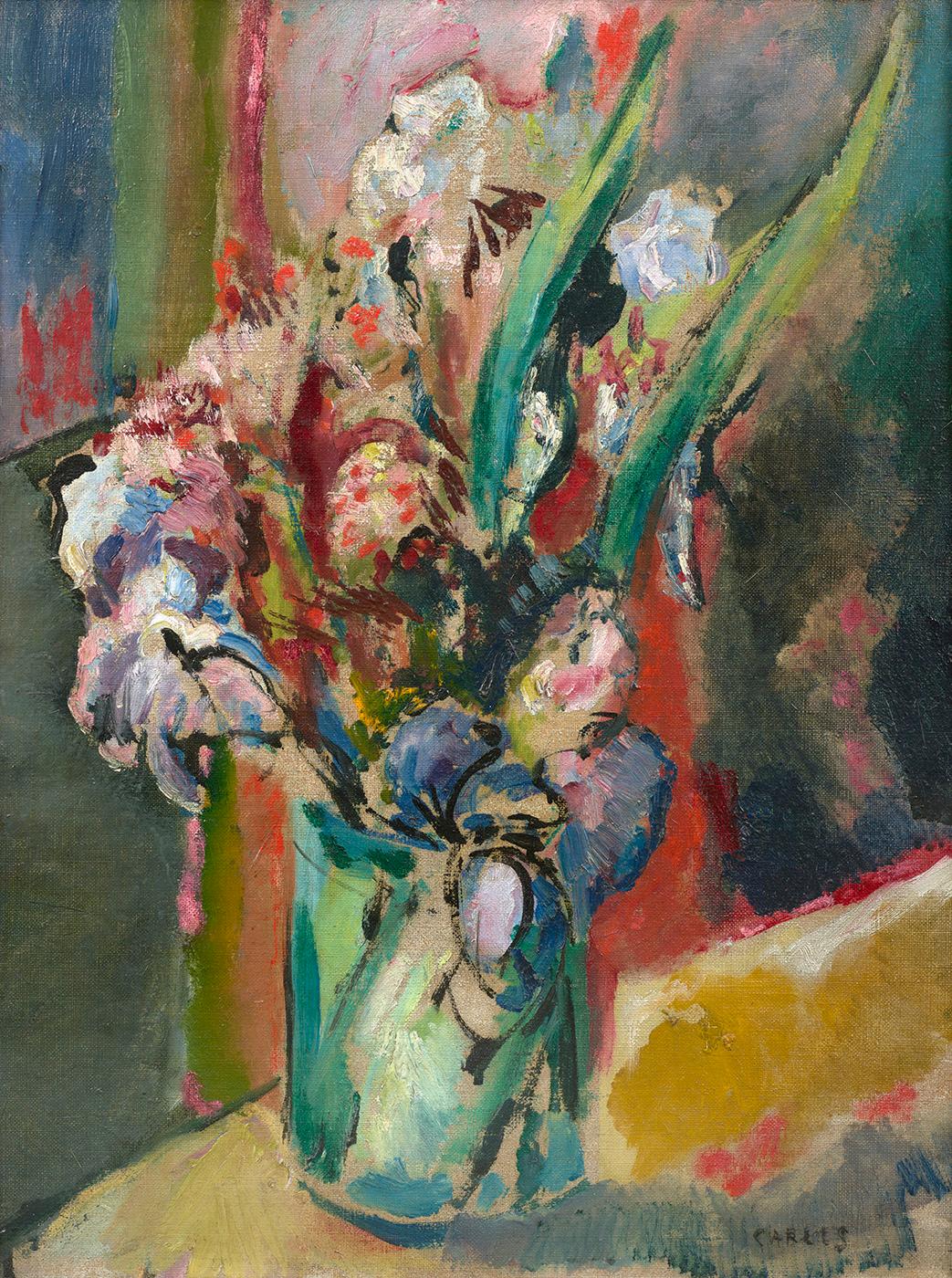 Still-Life Painting Arthur Beecher Carles - Nature morte avec des fleurs