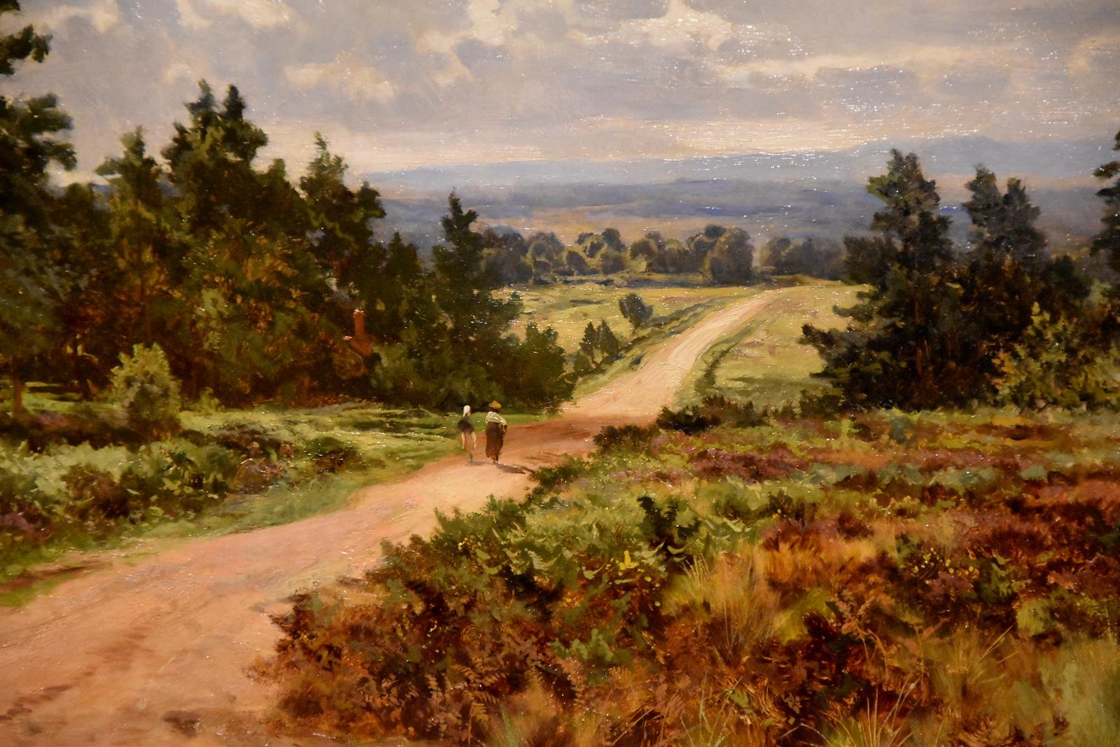 Peinture à l'huile d'Arthur Bevan Collier « The old Portsmouth Road, from Hindhead » 2