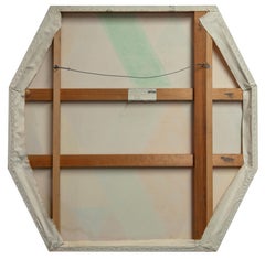 Diamonds, Large Geometric Painting by Arthur Boden c1970