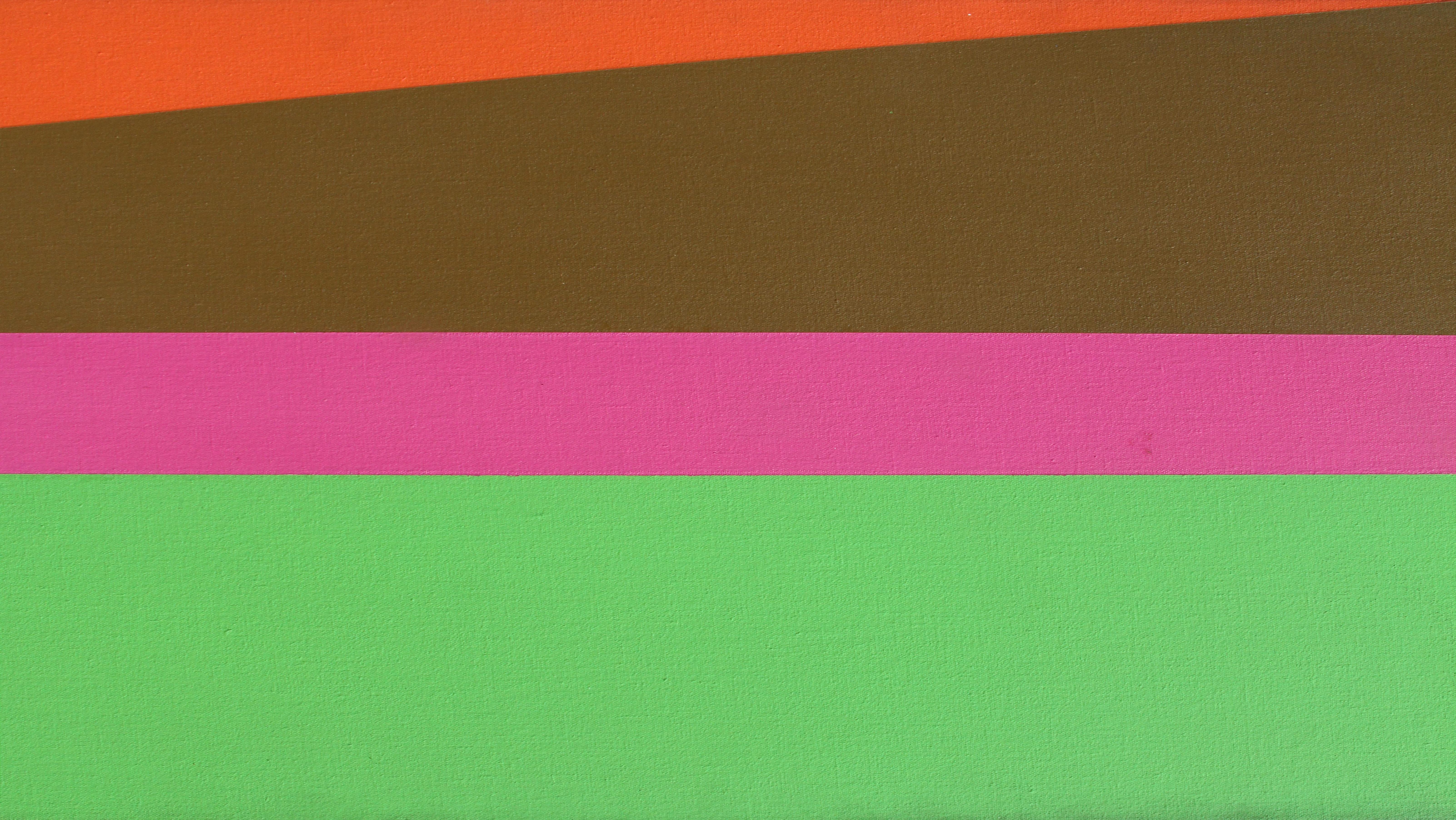 Hot Line, grande dipinto OP di Arthur Boden 1971 in vendita 4