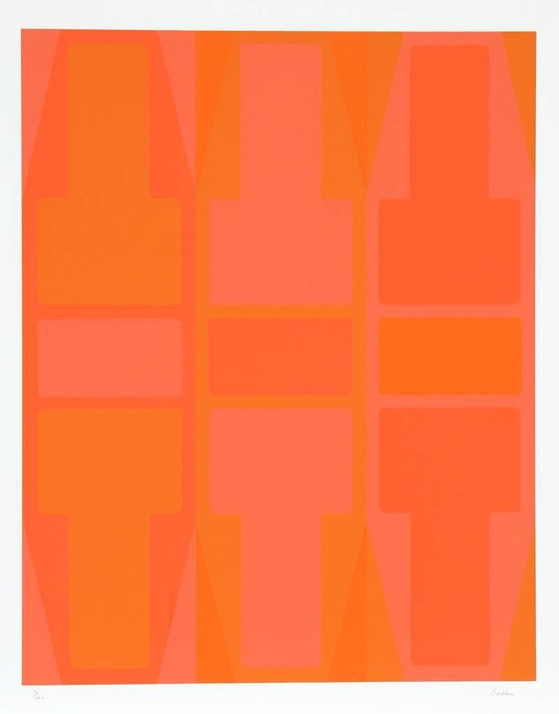 T-Series - Suite of Six Geometric Abstract Screenprints by Arthur Boden For Sale 1