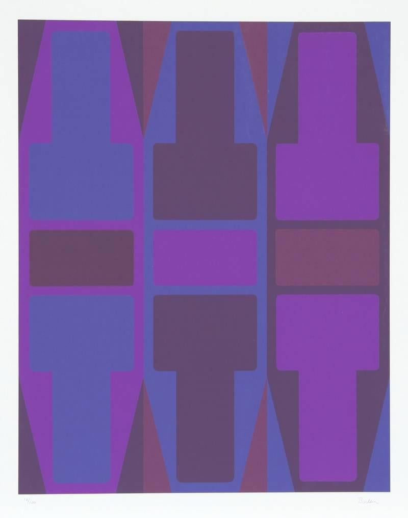 T-Series - Suite of Six Geometric Abstract Screenprints by Arthur Boden For Sale 5