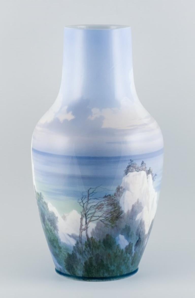 Danois Vase en porcelaine colossal Arthur Boesen pour Royal Copenhagen, années 1930 en vente