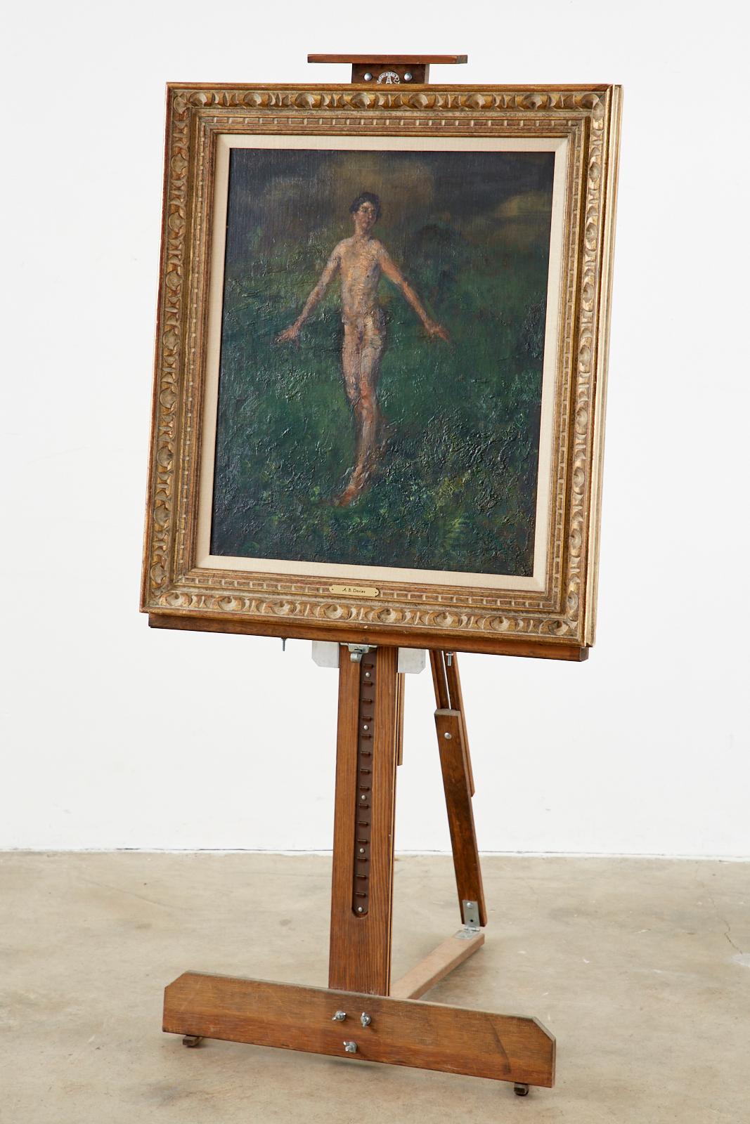 Junge Öl auf Leinwand (Amerikanischer Impressionismus), Painting, von Arthur Bowen Davies