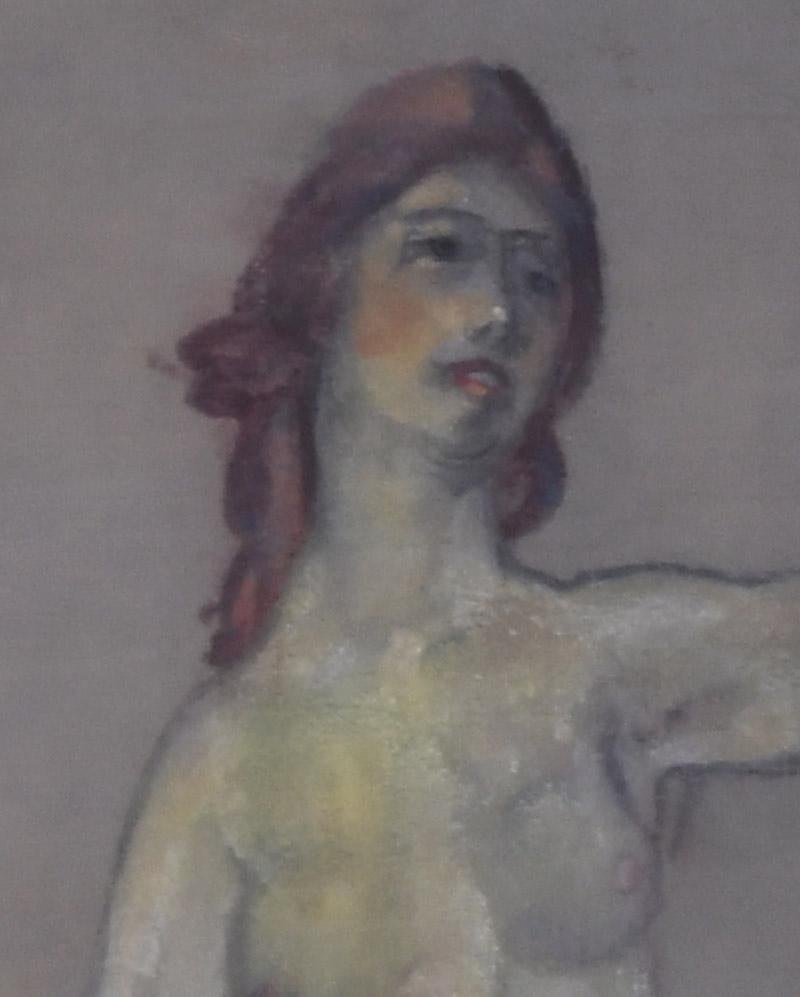 Standing Female Nude - Ashcan School Painting by Arthur Bowen Davies