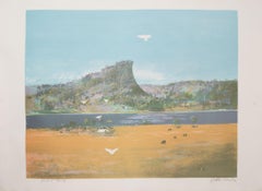 Vintage Pulpit Rock and Cockatoos