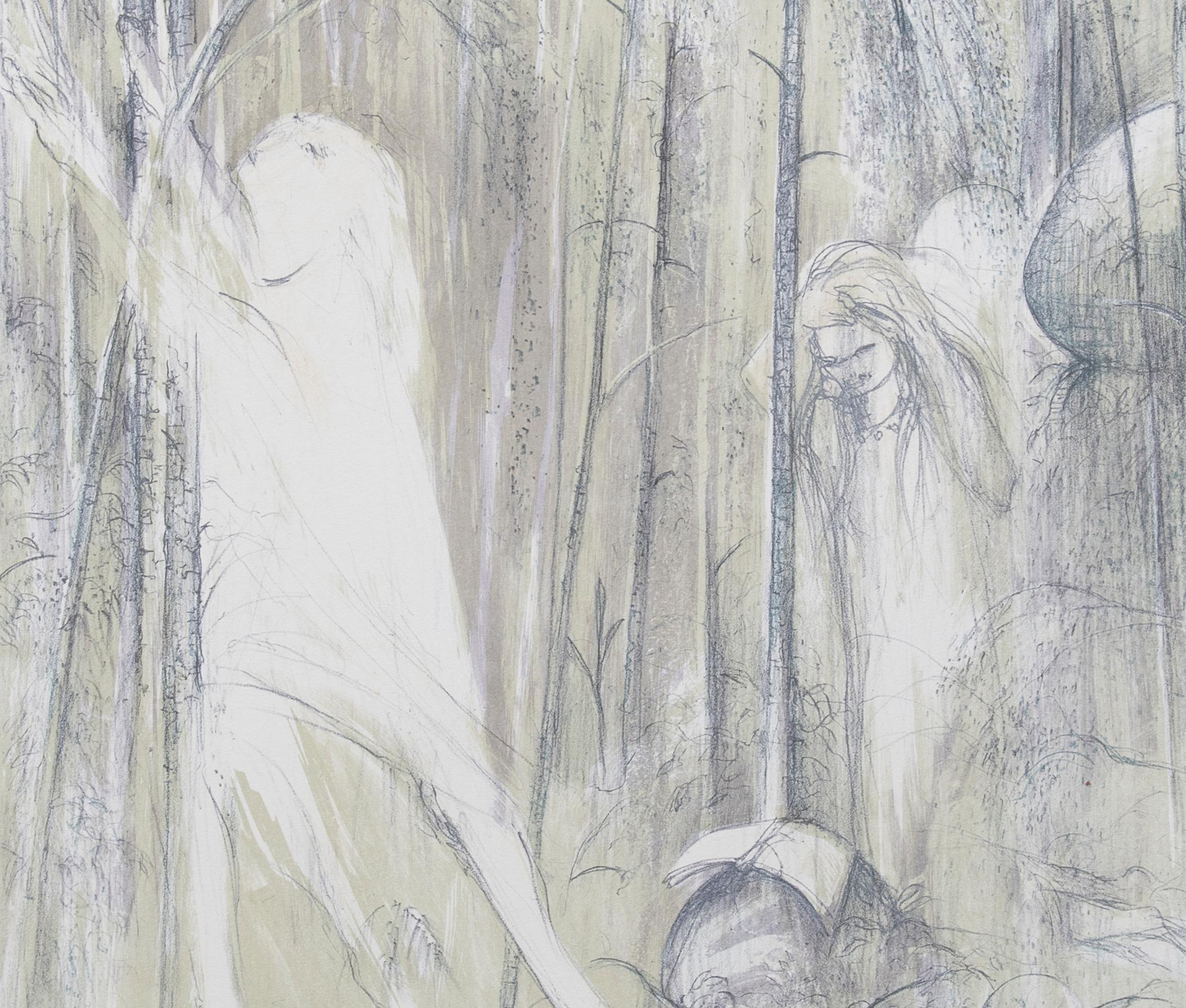 ’St Francis in the Wood’

By Arthur Boyd
Medium - Lithograph
Signed - Yes
Edition - Artist Proof
Size - 740mm x 500mm
Date - 1979
Condition - 9
Colour of print may not be accurate when viewed on a monitor.

Arthur Merric Bloomfield Boyd AC OBE (24