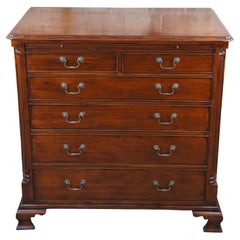 Arthur Brett English Georgian III Mahogany Bachelors Chest TV Media Cabinet Bar