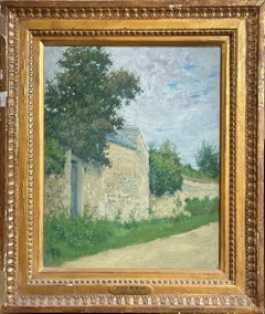 „Cottage in Giverny, Frankreich“, Arthur Burdett Frost, Antike französische Landschaft