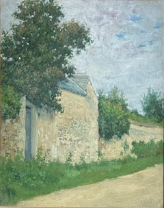 "Cottage in Giverny, France," Arthur Burdett Frost, Antique French Landscape