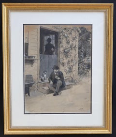 "She Makes me Work" Original illustration