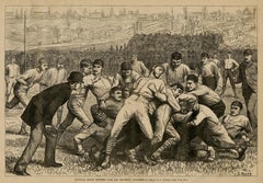 Antique Football Match Between Yale and Princeton, November 27