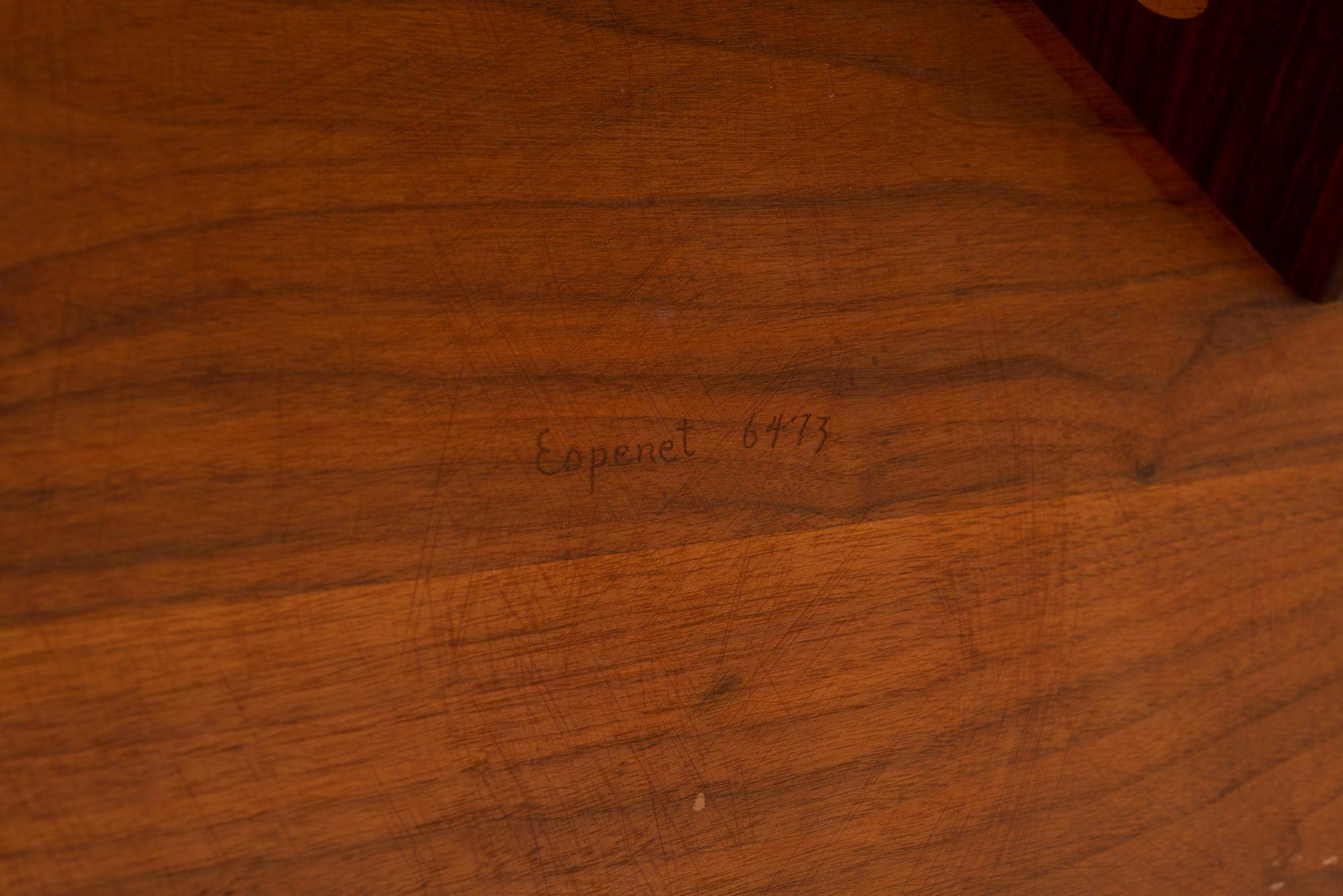 Arthur Espent Carpenter Three Leg Table Walnut Dining Table 1960 For Sale 4