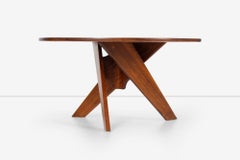 Arthur Espent Carpenter Three Leg Table Walnut Dining Table 1960