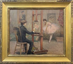 Louis Kronberg In His Studio 