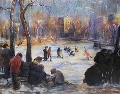 Skaters auf dem Frosch-Pond, Boston