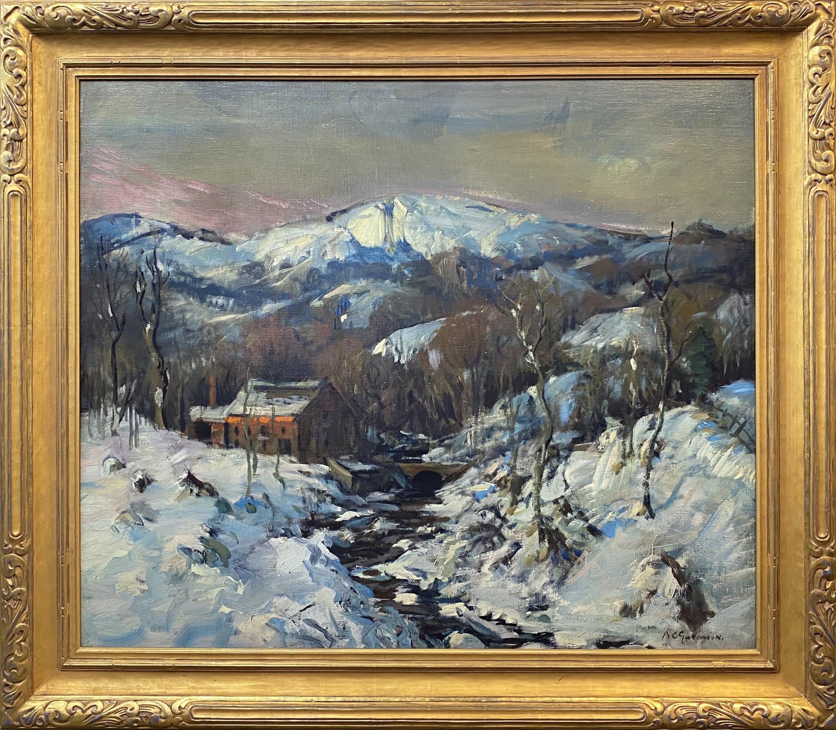 Snowy Banks of the River - Art by Arthur Clifton Goodwin