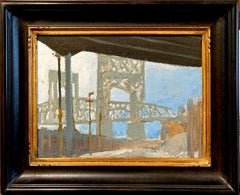 "Bridge, Harlem River" - cityscape by New York City & Provincetown Modernist
