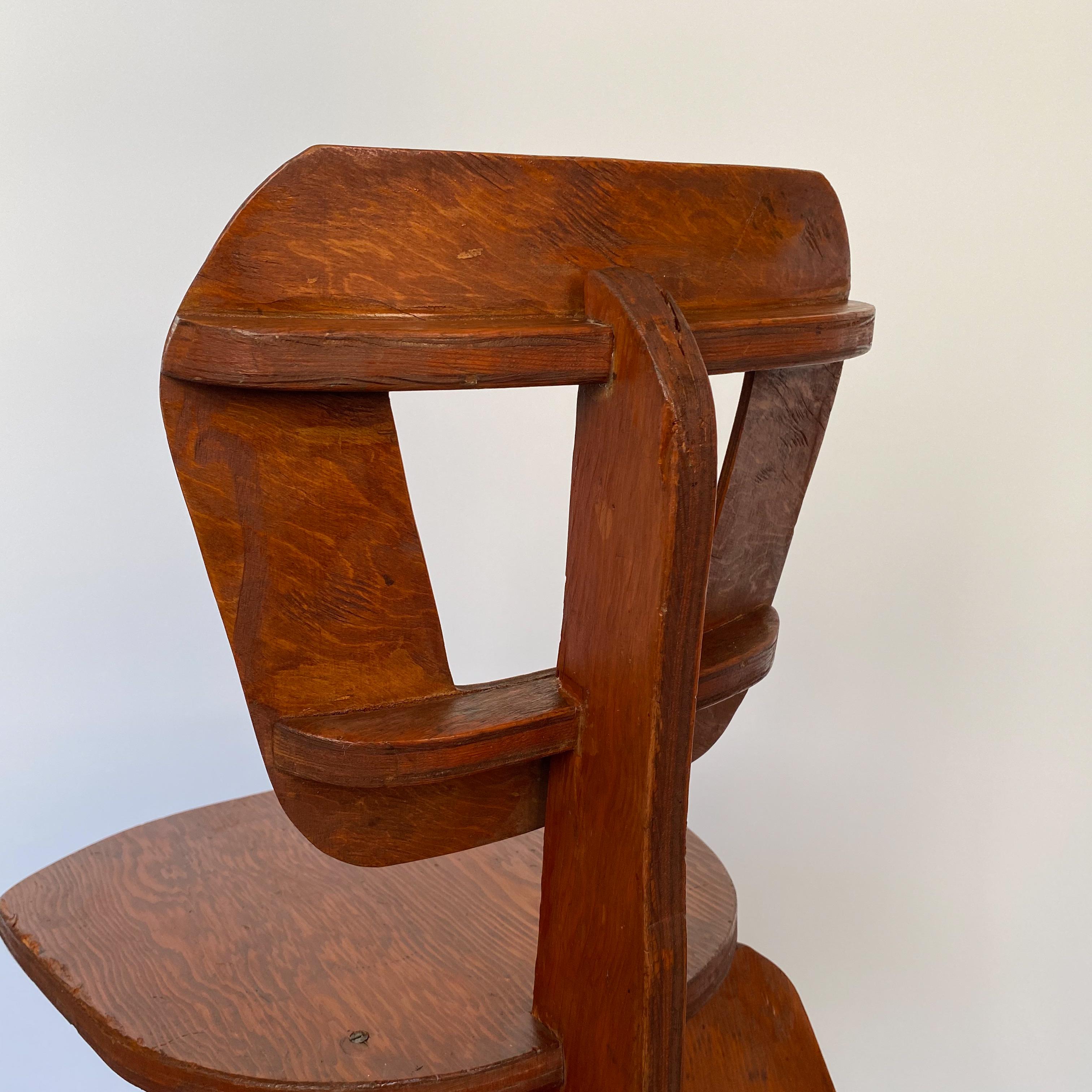 Chaise « moderne » Arthur Collani en contreplaqué en vente 1