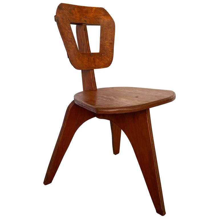 Arthur Collani Plywood "Modern" Chair For Sale