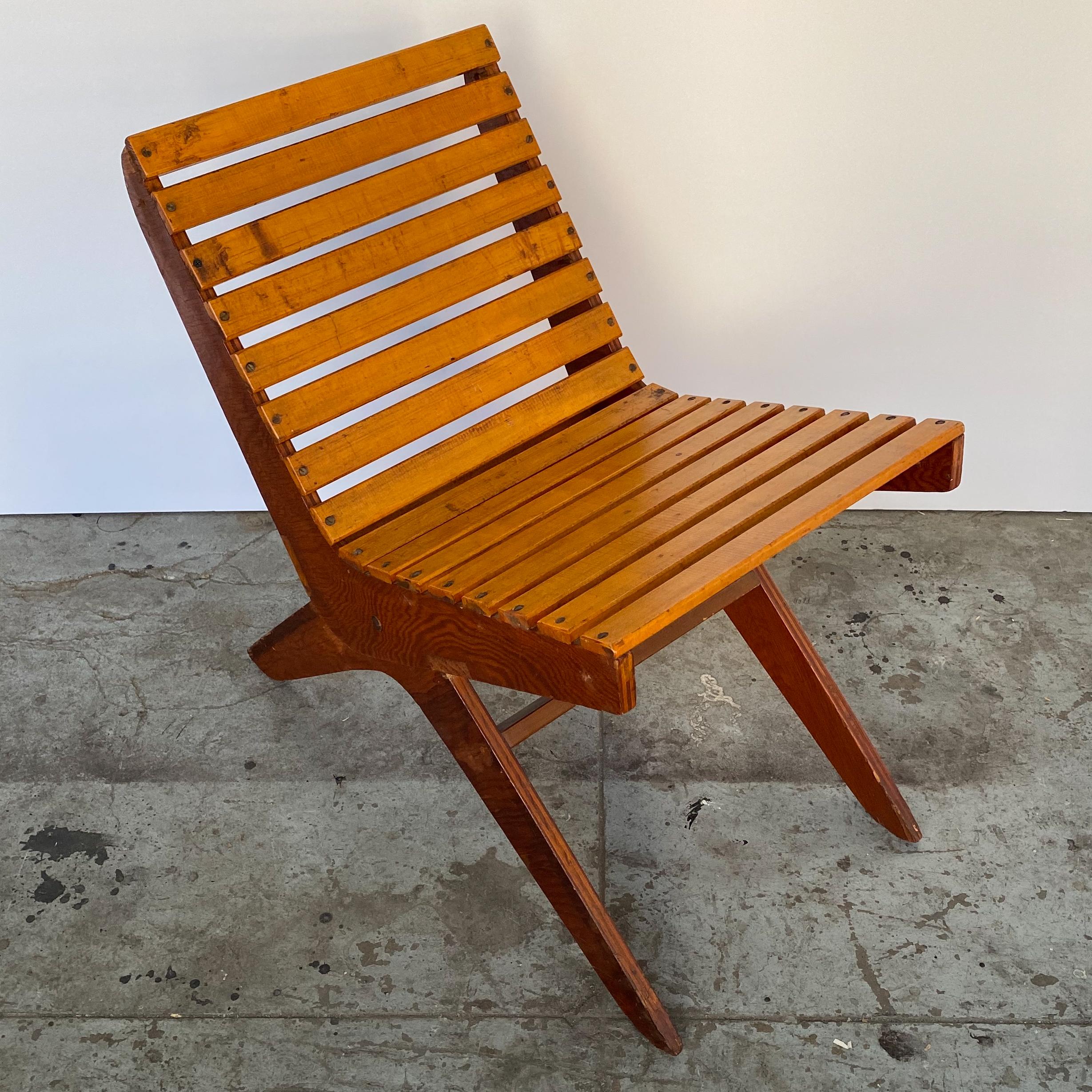 Mid-Century Modern Arthur Collani Tilt-Back Chair For Sale