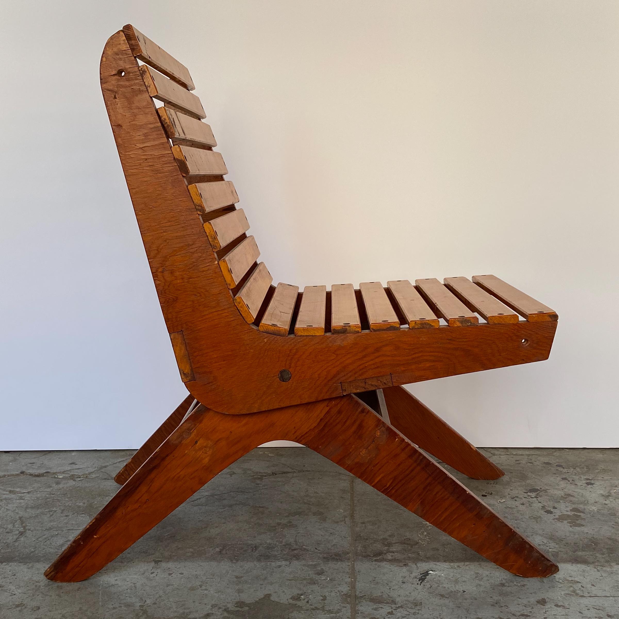 Arthur Collani Tilt-Back Chair In Good Condition For Sale In New York, NY