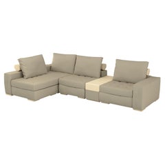 Arthur Comfortable & Modern Sectional Sofa with Modules and Bolster Cushions