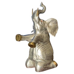 Raffreddatore per vino/bevande a forma di elefante in alluminio di Arthur Court