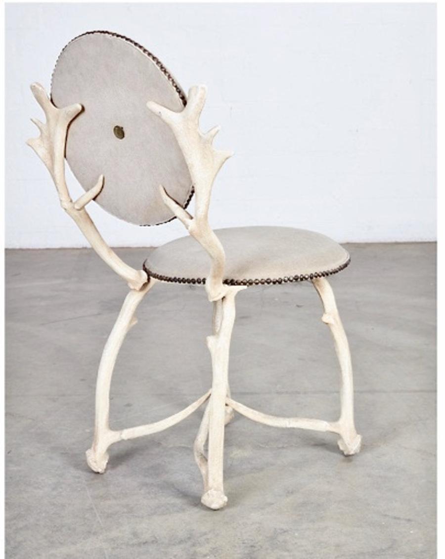 Arthur Court Antler Chair In Good Condition For Sale In Pasadena, CA