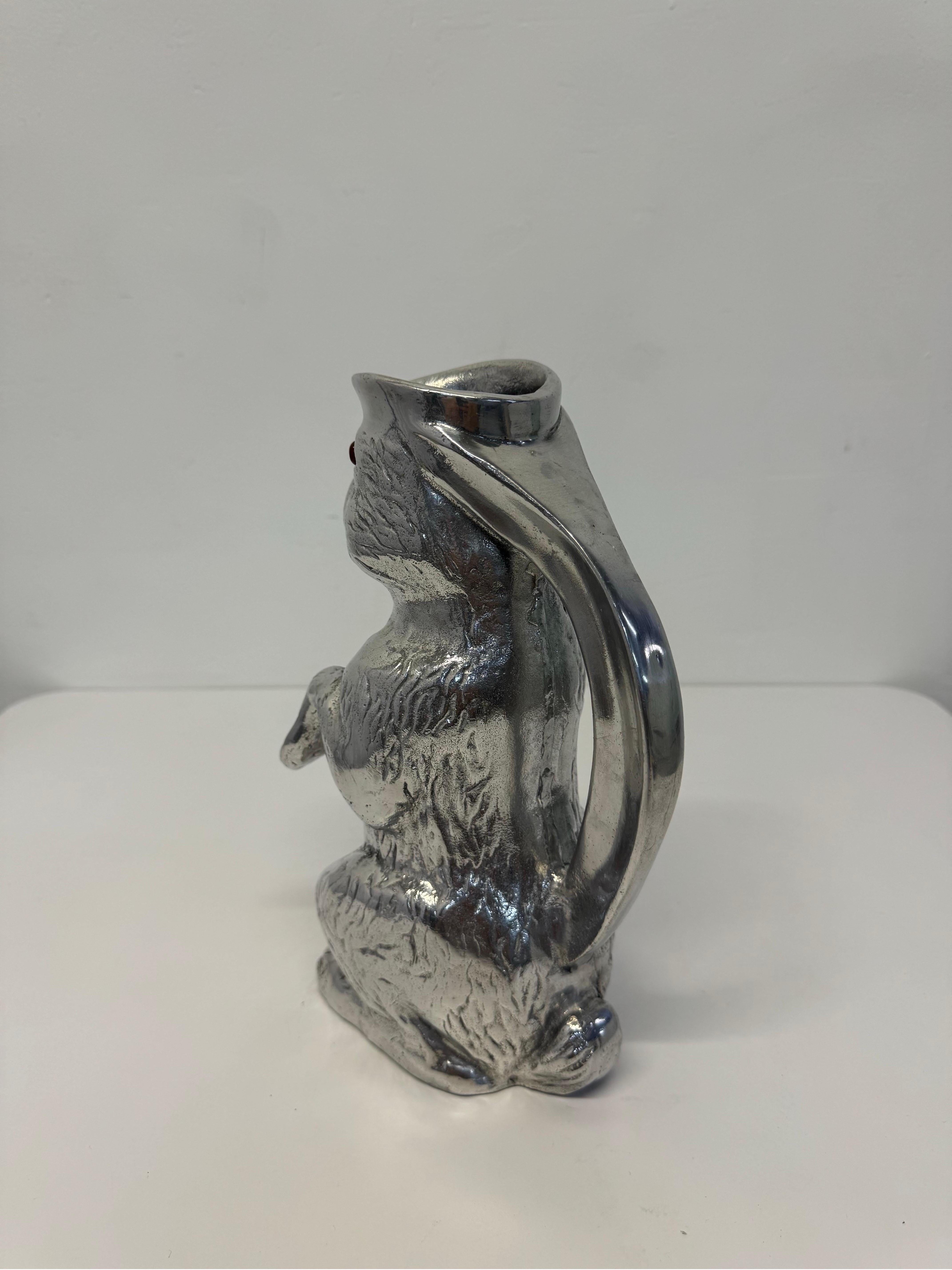 Mid-Century Modern Arthur Court Bunny Rabbit Pitcher, 1970s For Sale