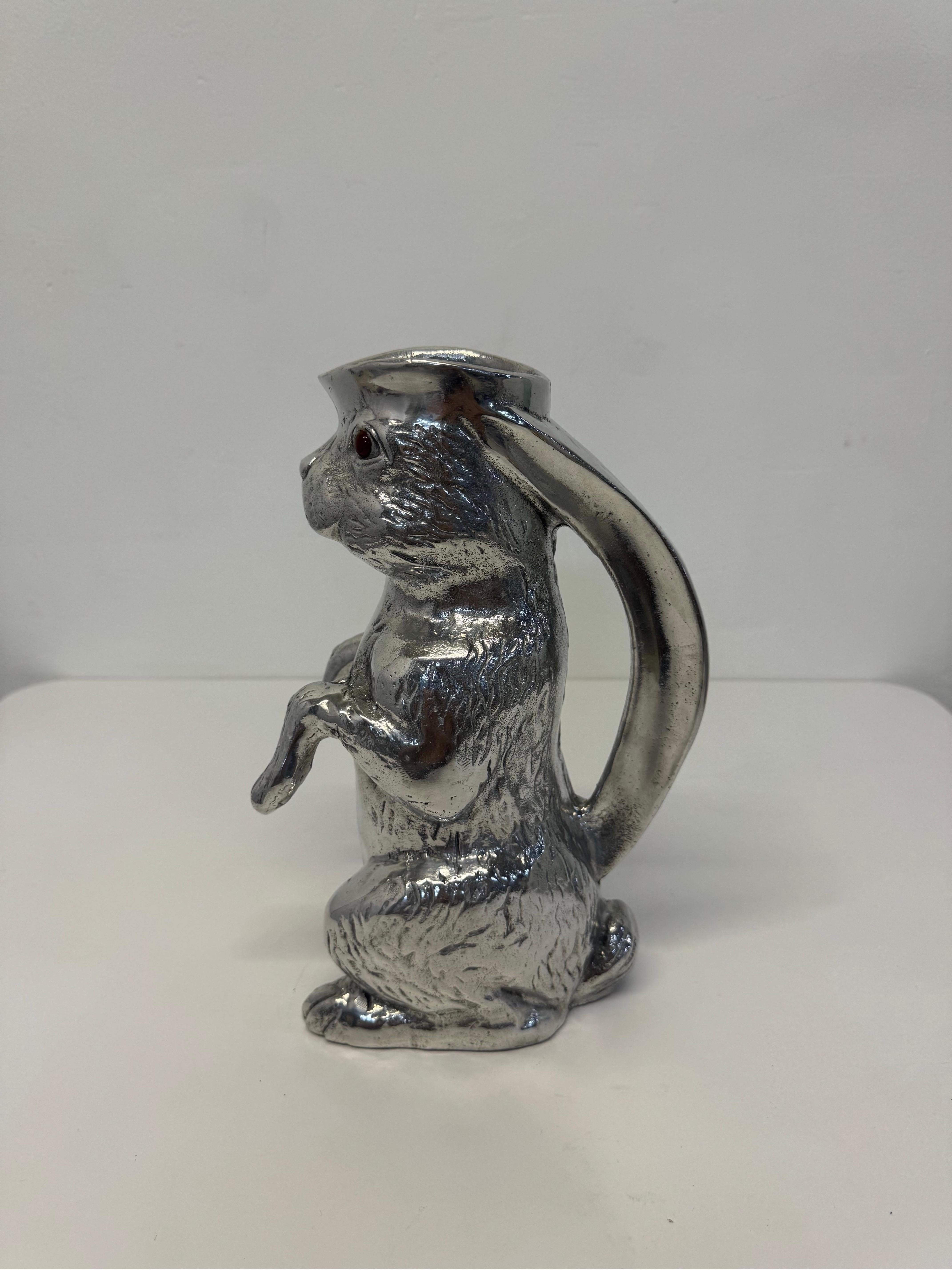 American Arthur Court Bunny Rabbit Pitcher, 1970s For Sale