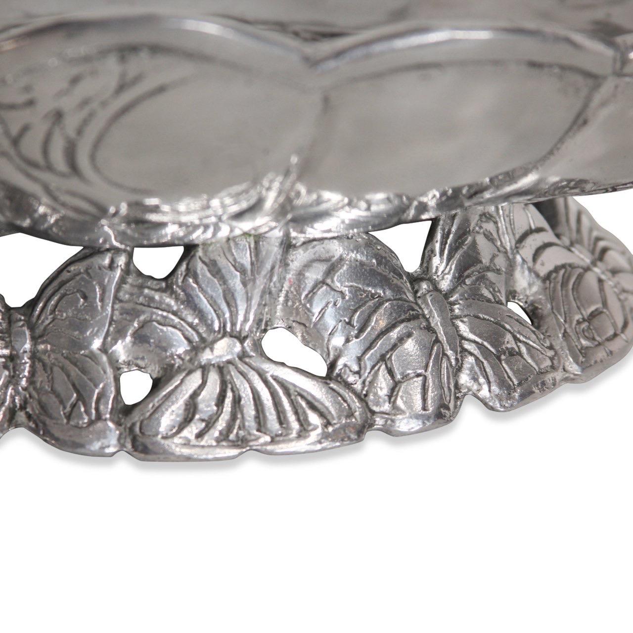 Contemporary Arthur Court Butterfly Centerpiece Fruit Bowl For Sale