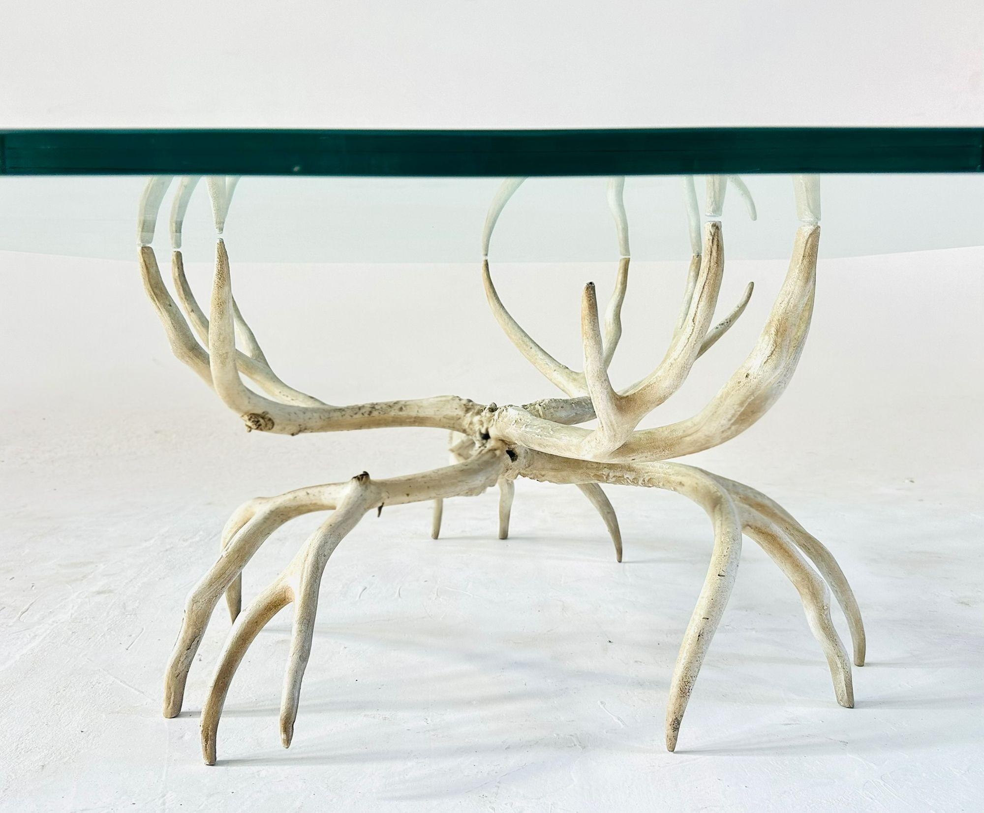 Mid-Century Modern Arthur Court Cast Aluminum Antler Coffee Table, 1970 For Sale