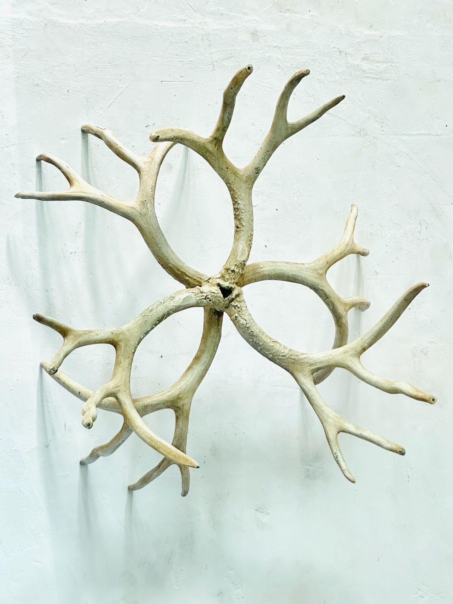 Late 20th Century Arthur Court Cast Aluminum Antler Coffee Table, 1970 For Sale