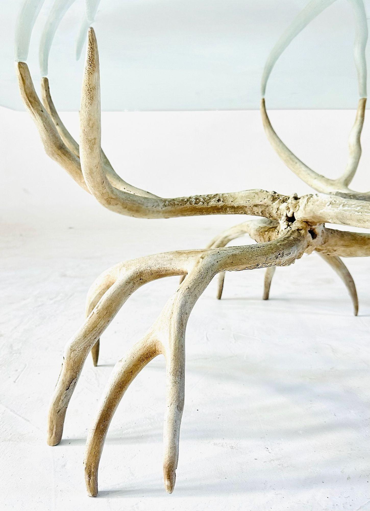 Arthur Court Cast Aluminum Antler Coffee Table, 1970 For Sale 2
