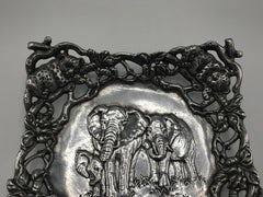Arthur Court Cast-Aluminum Bowl with Elephant Motif