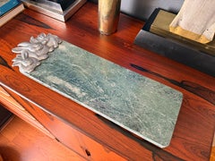 Arthur Court Cast Aluminum Bunnies Serving Platter Cheese Board