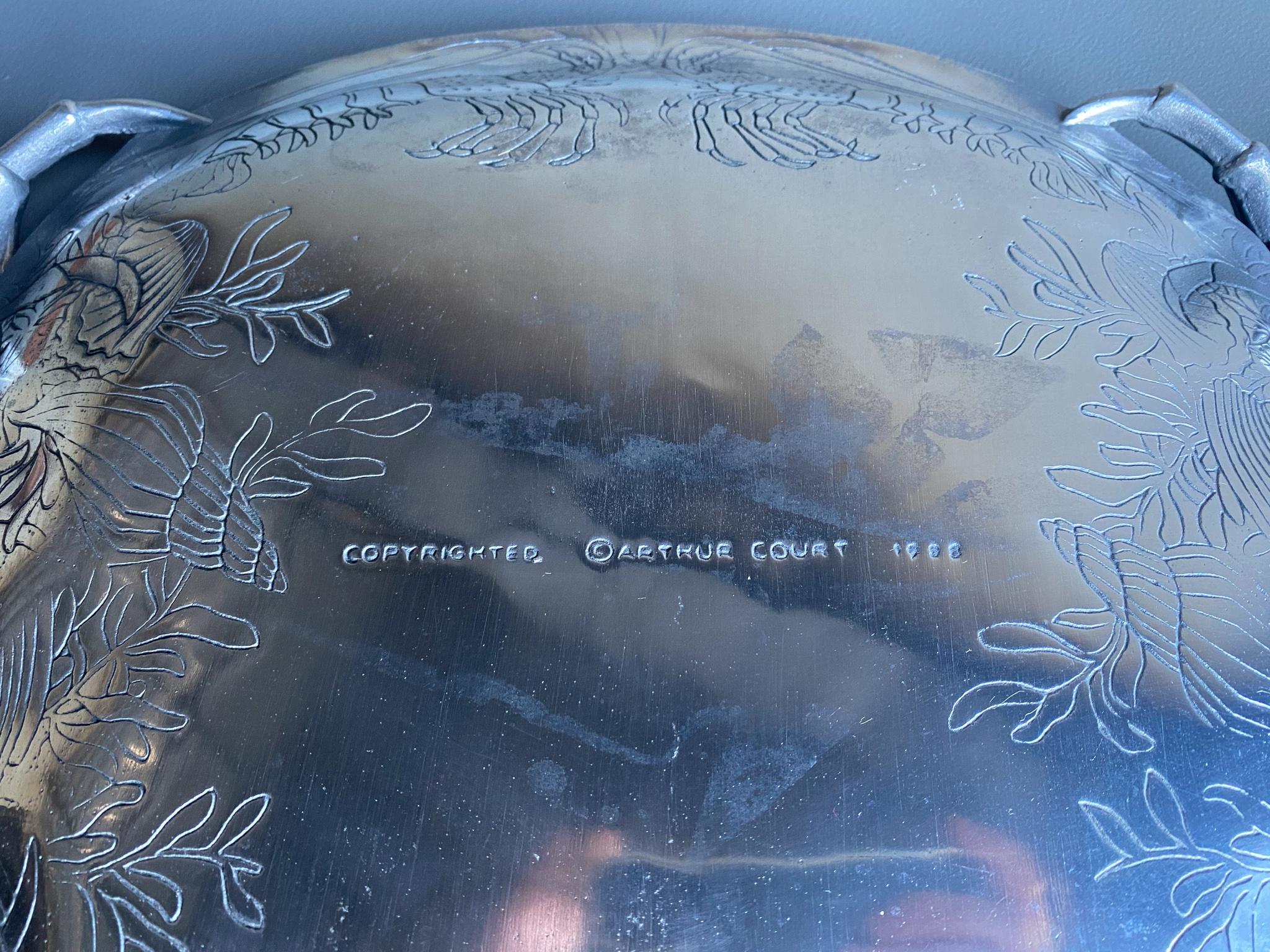 Arthur Court Crab Platter Serving Dish / Centerpiece 4