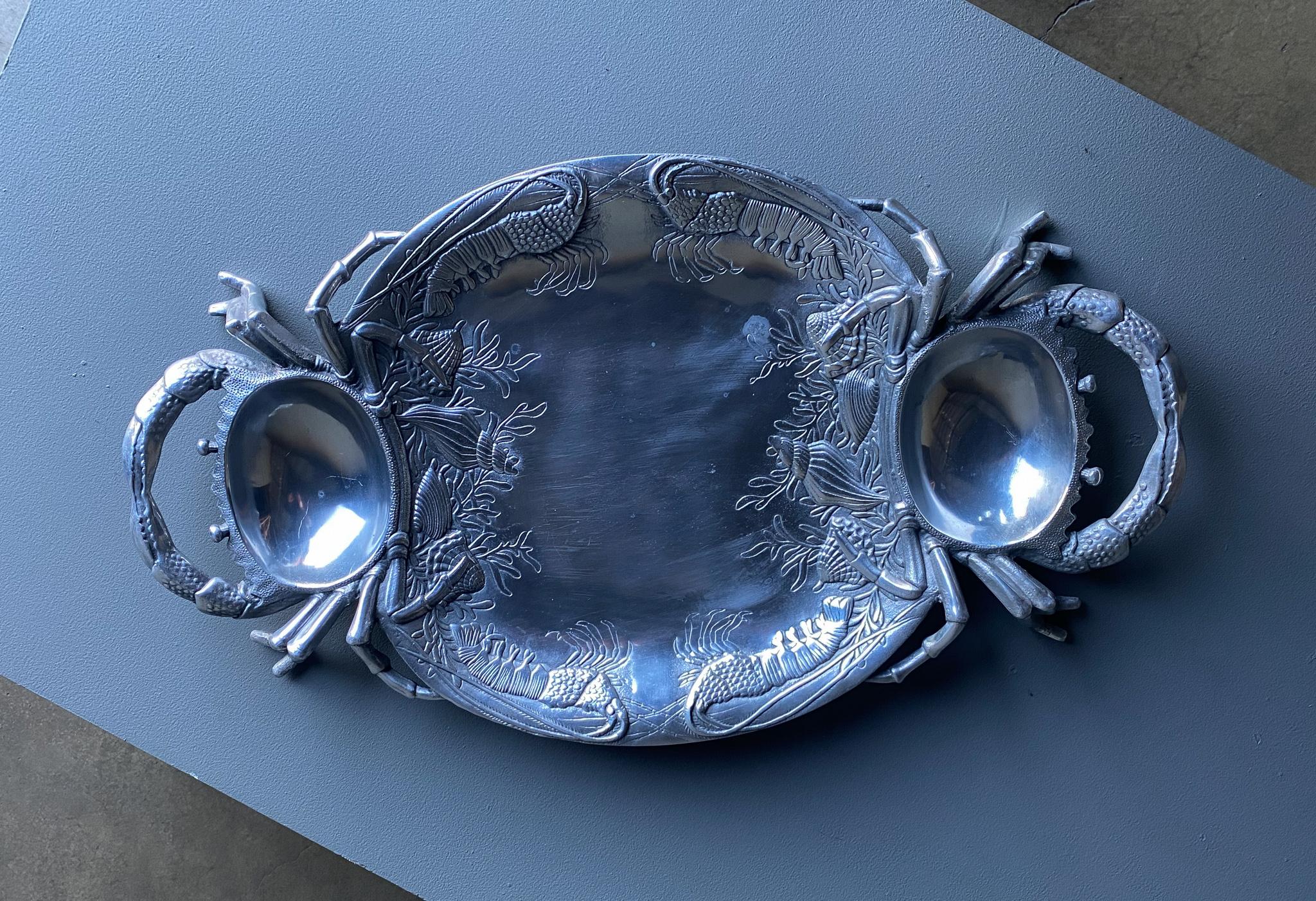 Modern Arthur Court Crab Platter Serving Dish / Centerpiece
