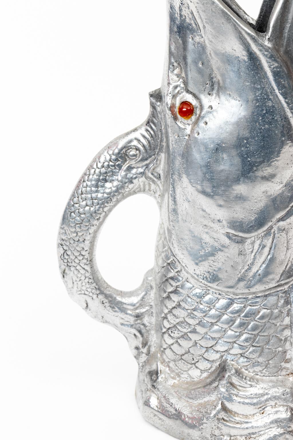 Arthur Court Design Fish Pitcher Rare In Good Condition For Sale In Stamford, CT