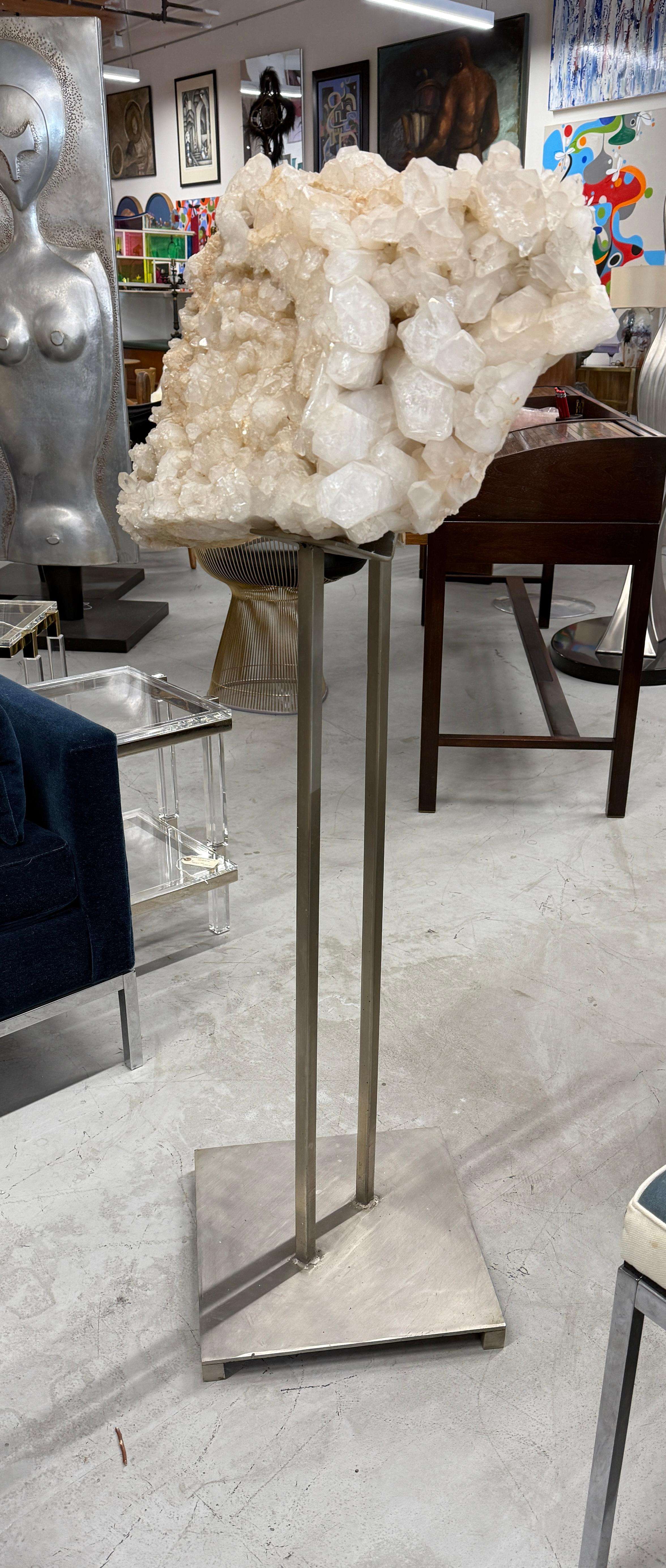 Steel Arthur Court Designs Retailed Massive Quartz Specimen from Hangtown Mother Lode For Sale