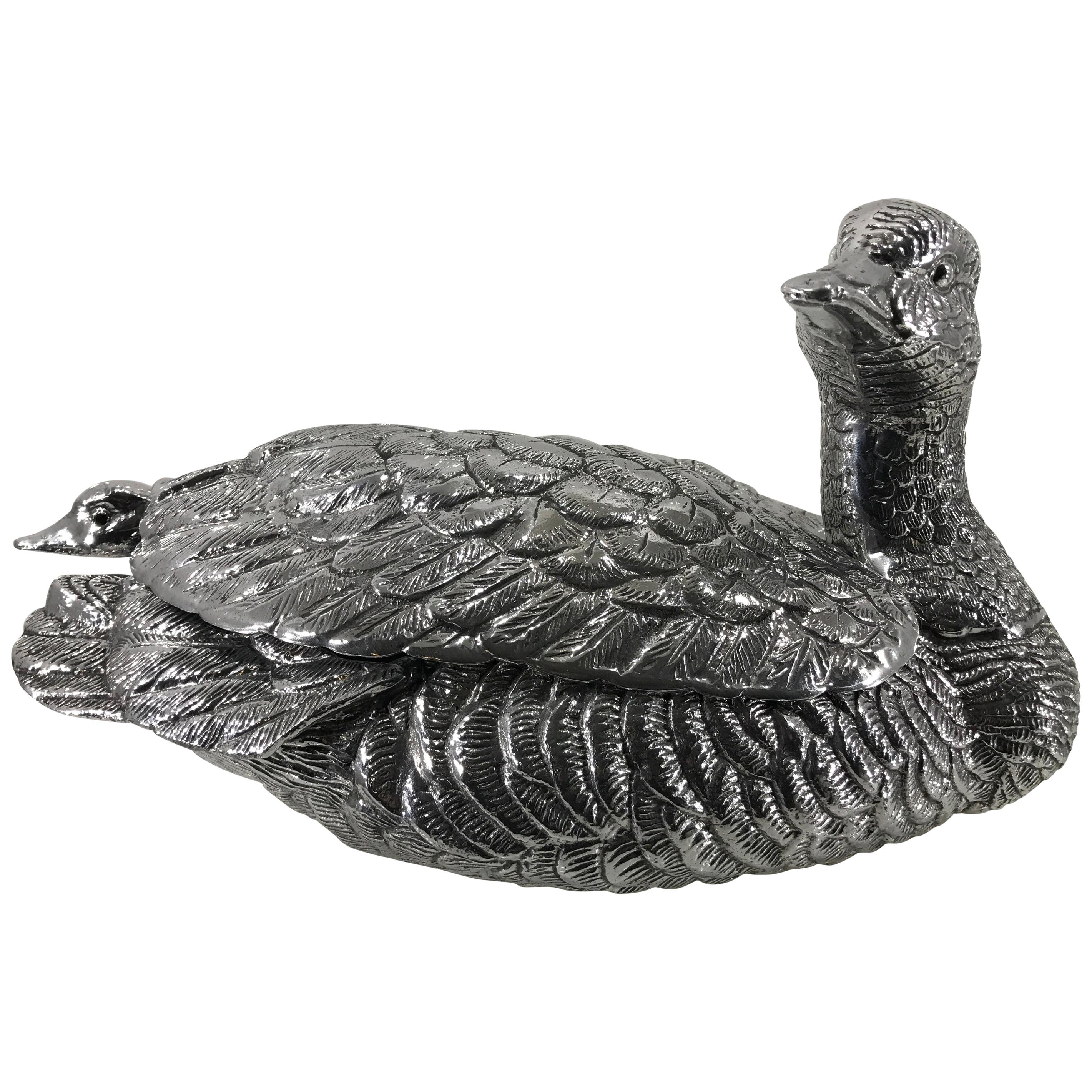Arthur Court, Duck and Duckling Tureen, 1978 For Sale