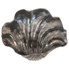 Arthur Court Extra Large Metal Clam Shell