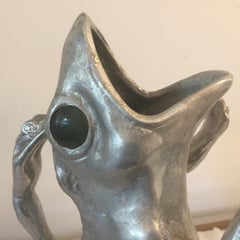 Arthur Court Frog Pitcher in Cast Aluminium