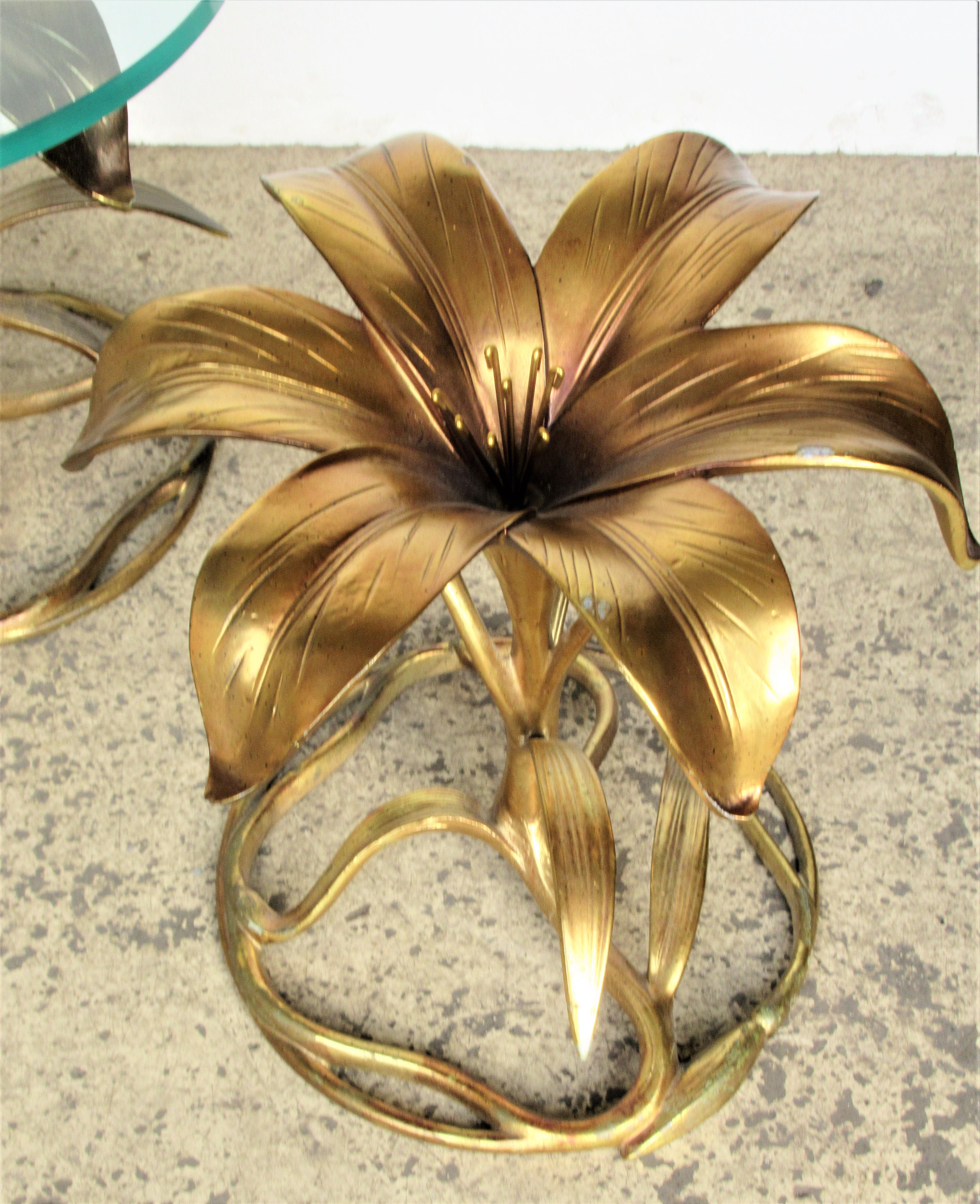 Beveled Arthur Court Gilded Lily Tables