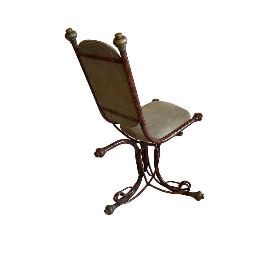 Arthur Court - Paire de chaises en métal Bon état - En vente à Los Angeles, CA