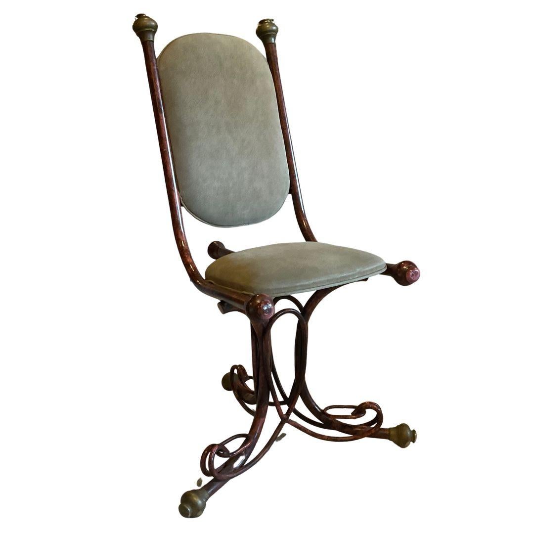 Bronze Arthur Court - Paire de chaises en métal en vente
