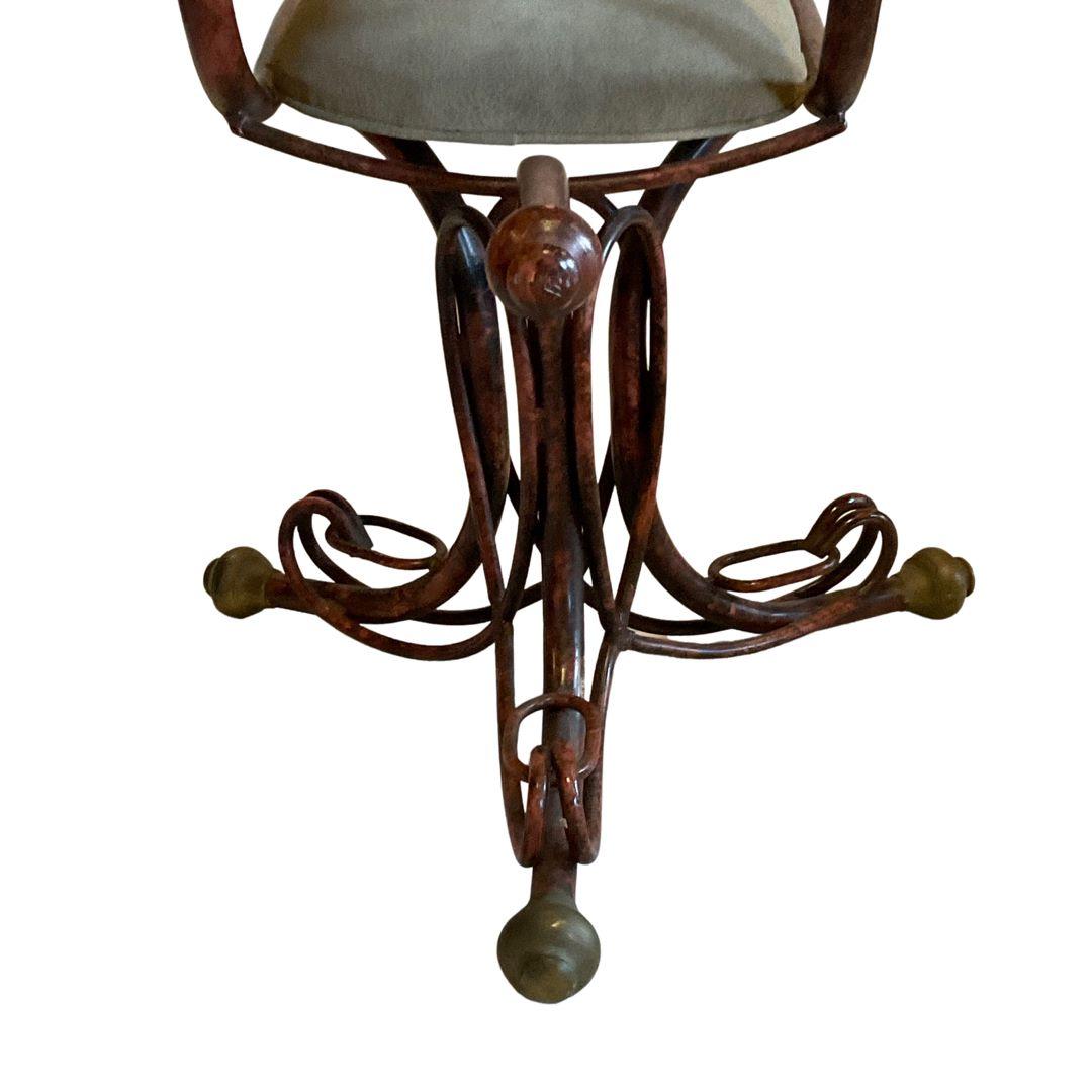 Arthur Court - Paire de chaises en métal en vente 2