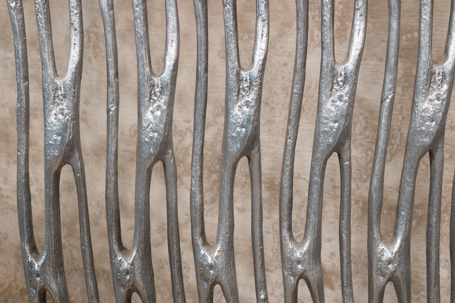 Arthur Court Polished Aluminum Screen, Rare 2