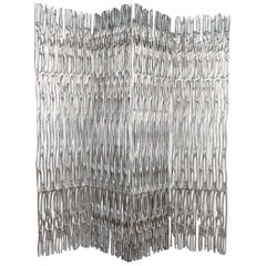 Arthur Court Polished Aluminum Screen, Rare